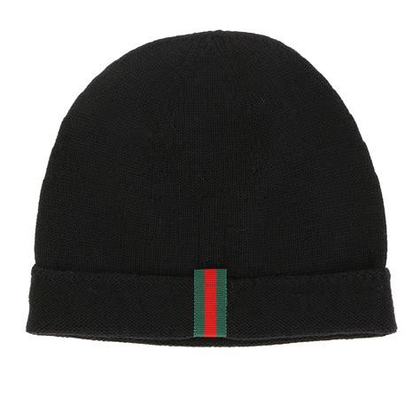 berretta gucci donna|Berretto in lana con logo in Nero .